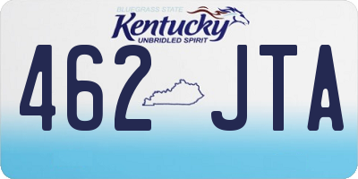 KY license plate 462JTA
