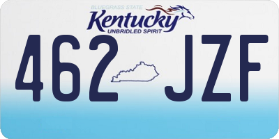 KY license plate 462JZF