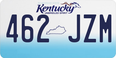 KY license plate 462JZM