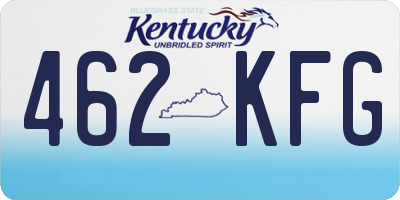 KY license plate 462KFG