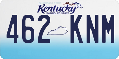 KY license plate 462KNM