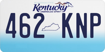 KY license plate 462KNP