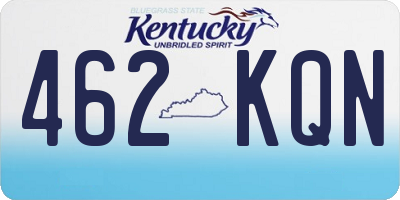 KY license plate 462KQN