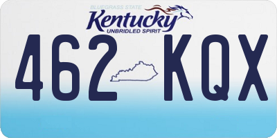 KY license plate 462KQX