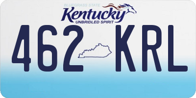 KY license plate 462KRL