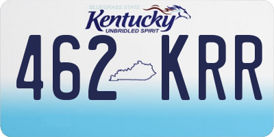 KY license plate 462KRR