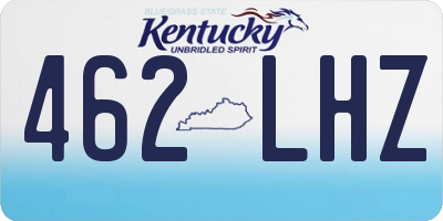 KY license plate 462LHZ