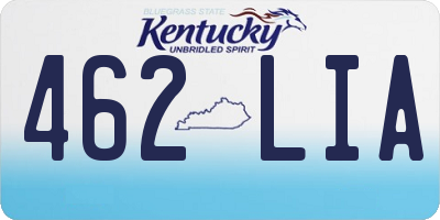 KY license plate 462LIA