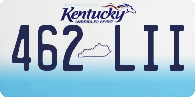 KY license plate 462LII