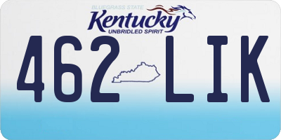 KY license plate 462LIK