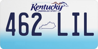 KY license plate 462LIL