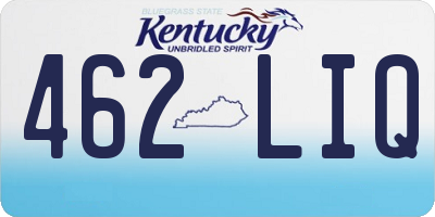 KY license plate 462LIQ