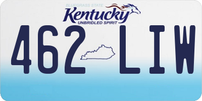 KY license plate 462LIW