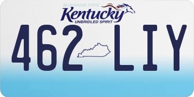 KY license plate 462LIY