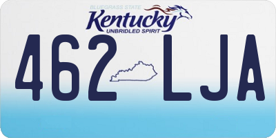 KY license plate 462LJA
