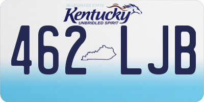 KY license plate 462LJB