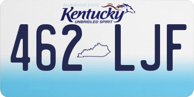 KY license plate 462LJF
