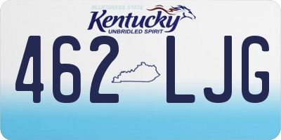 KY license plate 462LJG