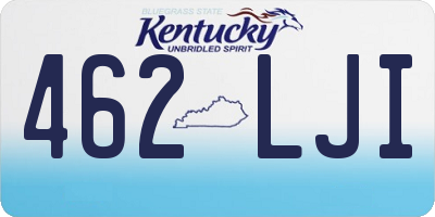 KY license plate 462LJI