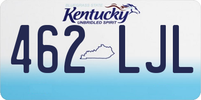 KY license plate 462LJL