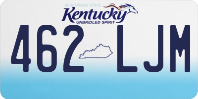 KY license plate 462LJM