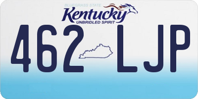 KY license plate 462LJP