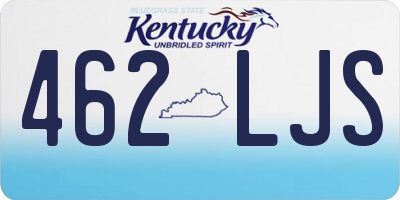 KY license plate 462LJS