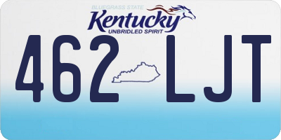 KY license plate 462LJT