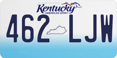 KY license plate 462LJW