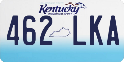 KY license plate 462LKA
