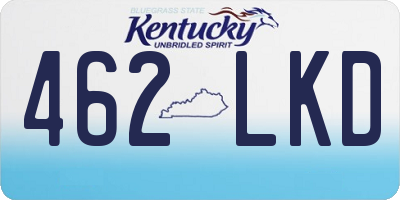 KY license plate 462LKD
