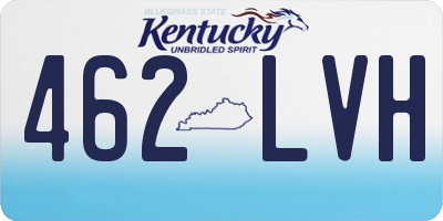 KY license plate 462LVH