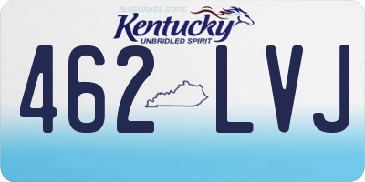 KY license plate 462LVJ