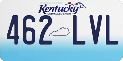 KY license plate 462LVL