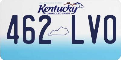KY license plate 462LVO