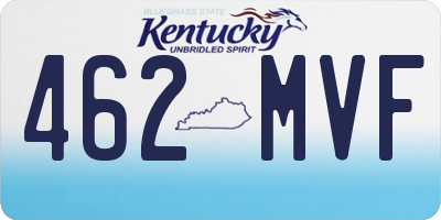 KY license plate 462MVF