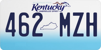 KY license plate 462MZH