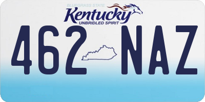 KY license plate 462NAZ