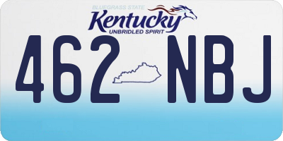 KY license plate 462NBJ