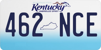 KY license plate 462NCE