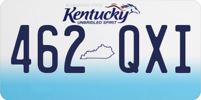 KY license plate 462QXI