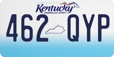 KY license plate 462QYP