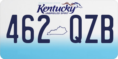 KY license plate 462QZB