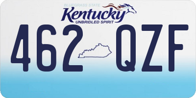 KY license plate 462QZF
