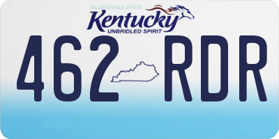 KY license plate 462RDR