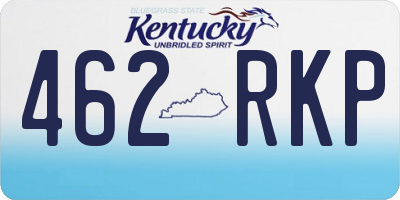 KY license plate 462RKP