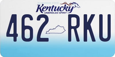 KY license plate 462RKU