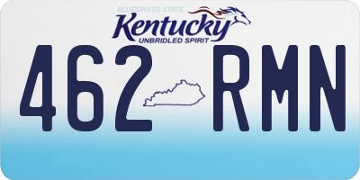 KY license plate 462RMN