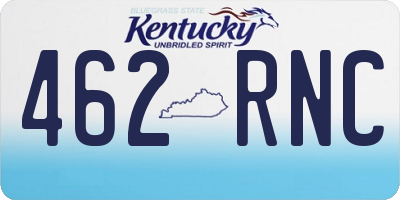 KY license plate 462RNC