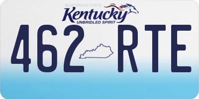 KY license plate 462RTE